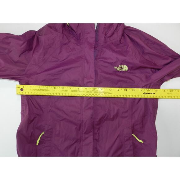Women's North Face Petite Hooded Rain Jacket Size S Purple - Picture 4 of 12